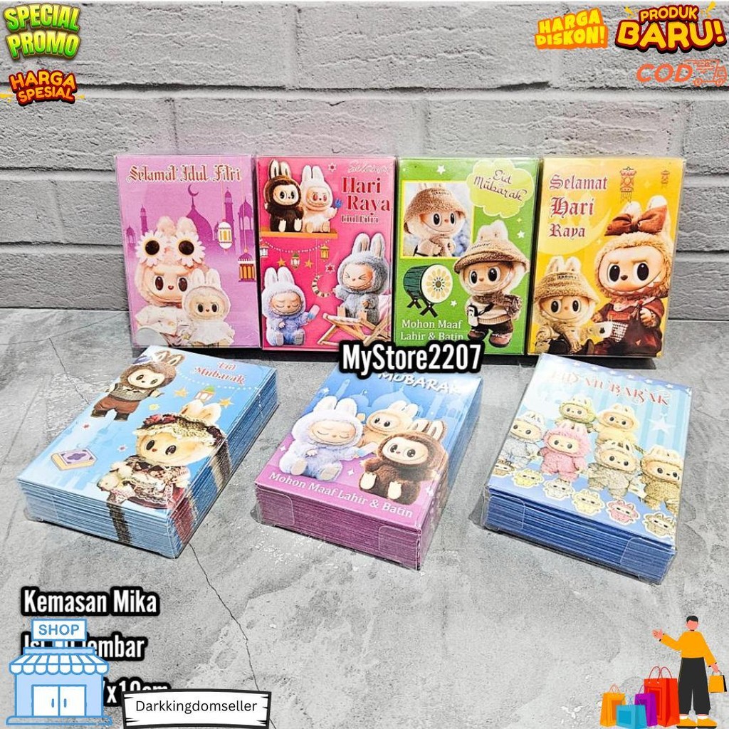 

(Mika Isi 50) Grosir Amplop Lebaran Hari Raya Idul Fitri Ramadhan Motif Labubu Lucu Isi 50 D Best Seller