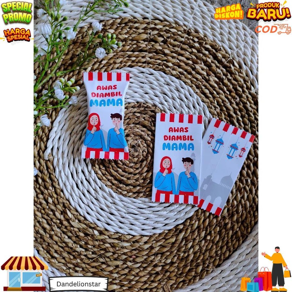 

Amplop Lebaran Permen Shabic Viral Lucu Bahan Premium Tebal - Isi 10 D Promo Puncak