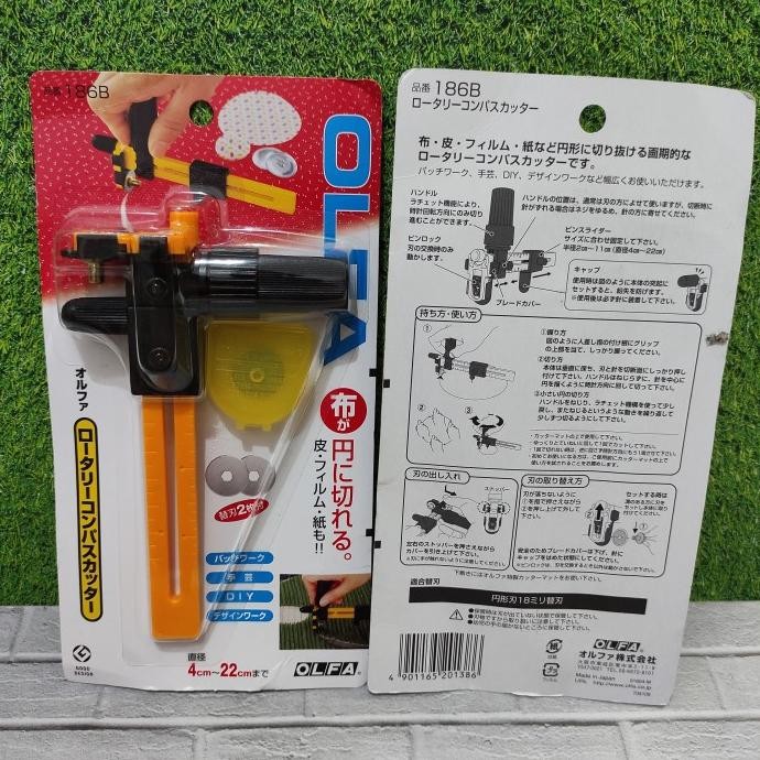 

SIAP KIRIM OLFA CMP-3 ROTARY COMPASS CUTTER (UP TO 22 CM) CUTER 186B