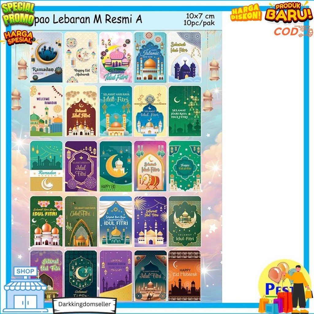 

Murah!! (1Pak Isi 10Pcs) Amplop Lebaran Idul Fitri Resmi Uk M,Angpao Idul Fitri Motif Dewasa Uk M, Grosir Ready Stok, Amplop Idul Fitri, Angpao Lebaran 2025,Islamic, Lebaran, Idul Fitri, Eid Mubarak, Hari Raya, Minal Aidin, Fitr,Amplop Lebaran Lucu D