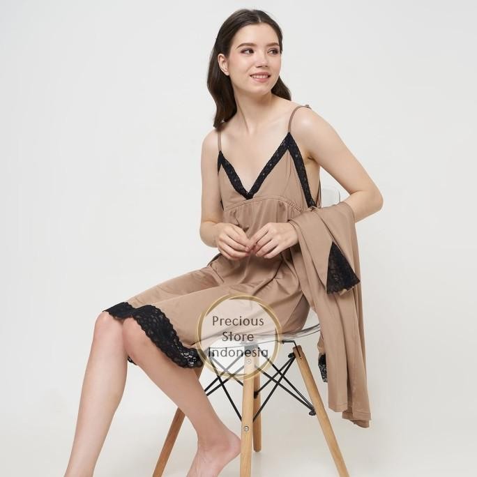 

Kimono Lingerie Aurel Cantik Murah Silk Spandek Allsize High Quality Original