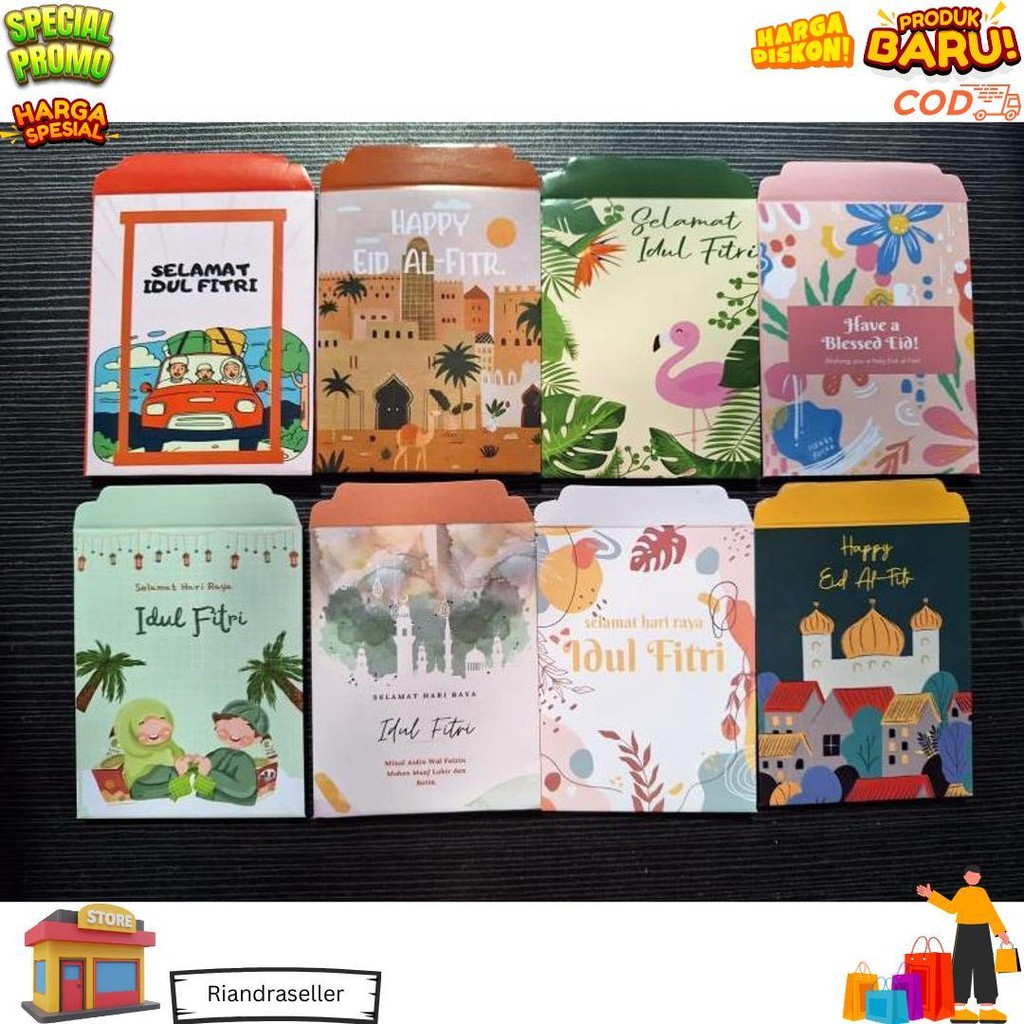 

(10 Lembar) Motif D Amplop Lebaran Medium Pilih Motif Gambar/Amplop Lebaran Siap Jual Sudah Dilem/1 Pack Amplop Lebaran/Angpao Lebaran/Angpau Lebaran D Terlaris