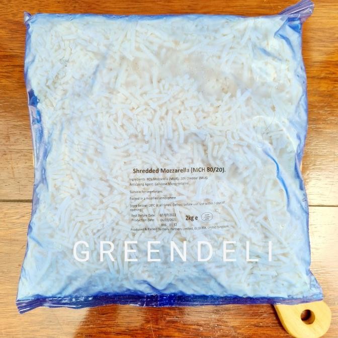 

SIAP KIRIM KEJU PARUT / SHREDDED MOZZARELLA DAIRY PARTNERS 1 KG