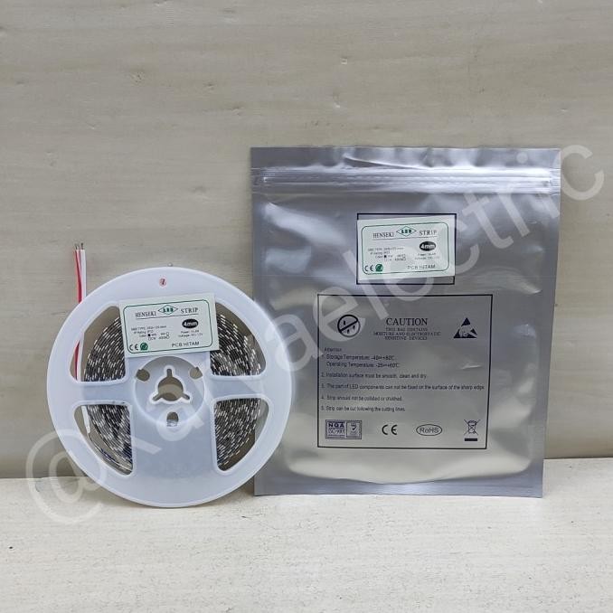 Sale Lampu Led Strip Slim Tipis 4Mm Pcb Hitam Henseki 2835 12V 120Led