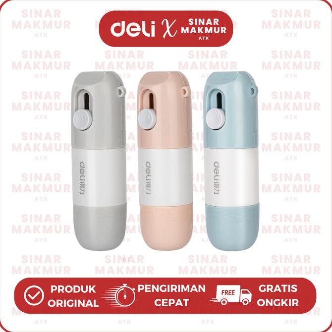 

SIAP KIRIM ROLLER STAMPEL/STEMPEL PELINDUNG DATA 2 IN 1 DENGAN CUTTER DELI JQ122