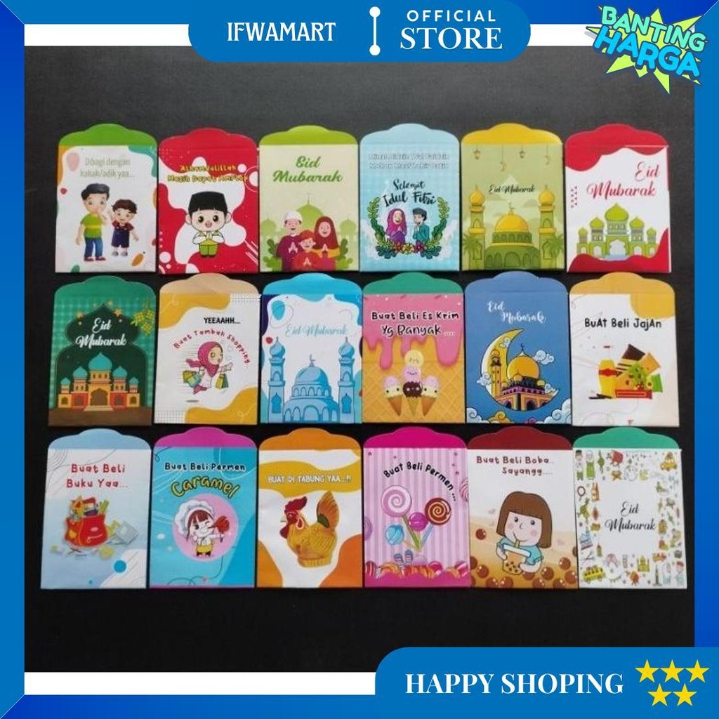 

Amplop Lebaran Idul Fitri Isi 10 Pcs Amplop Hari Raya Idul Fitri Ukuran Medium |Ann D Best Seller