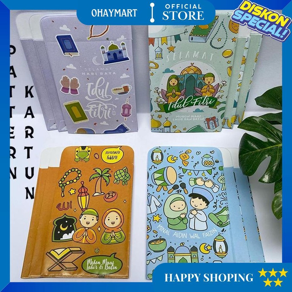 

Amplop Lebaran 2025 Unik Aesthetic 1 Pack (Isi 20 Pcs) Art Paper Amplop Idul Fitri Ukuran Mini D Gratis Ongkir