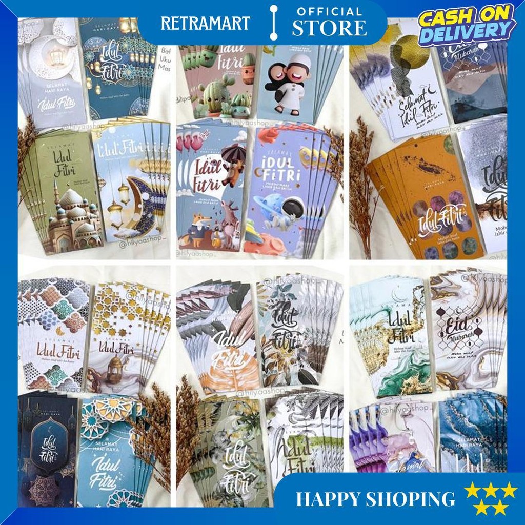 

[Reseller] 100Pcs Amplop Lebaran Premium / Amplop Idul Fitri Bahan Tebal D Termurah