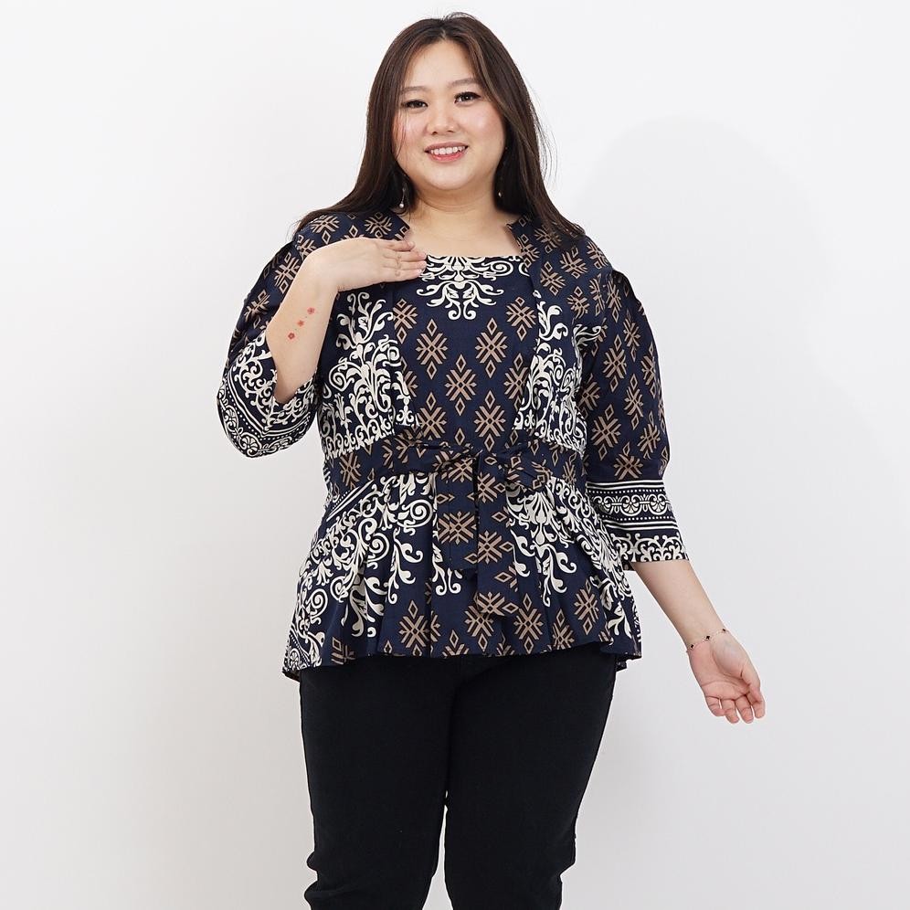 CR - BAJU BATIK WANITA ATASAN BLOUSE 311 SIZE XXL Mrs1 TERLARIS