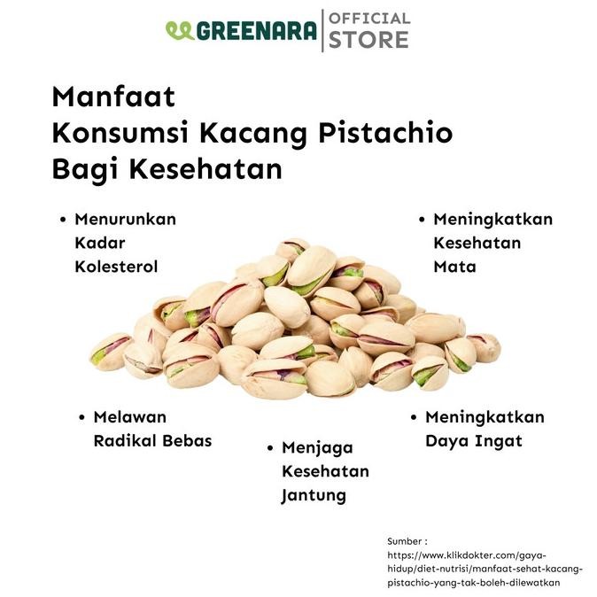 

Grosir Greenara Kacang Pistachio Kupas 1Kg / Pistachio Kernel