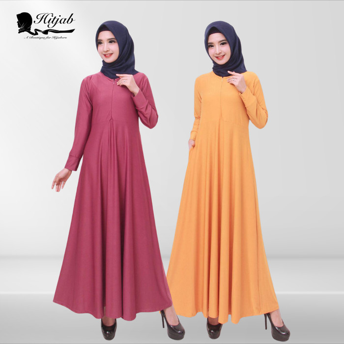 Gamis Jersey / Gamis Polos / Gamis Busui Rok Payung /Baju Gamis Wanita