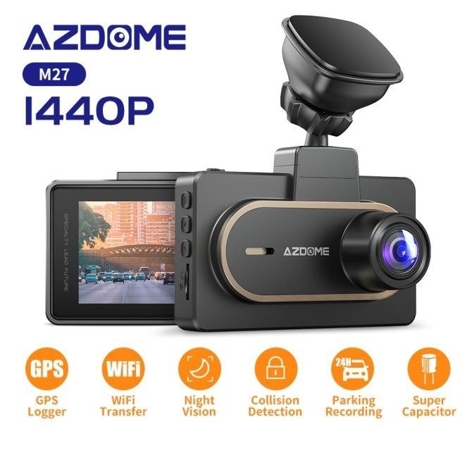 Sale Azdome M27 2K Dual Camera Dash Cam Wifi Supercapacitor Gps M27S