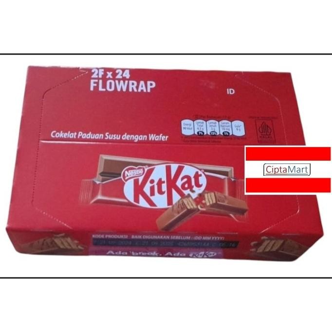 

Grosir Nestle Kit Kat Cokelat 2F ( 24 Pcs X 17 Gr )