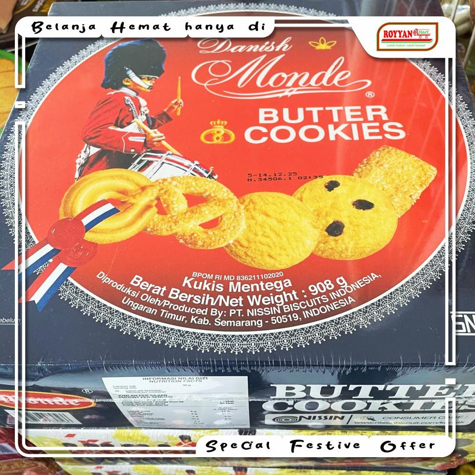 

SALE PROMO Ramadhan MONDE BUTTER COOKIES 908g - 454g Kaleng Menu Wajib Lebaran Idul Fitri bas-12