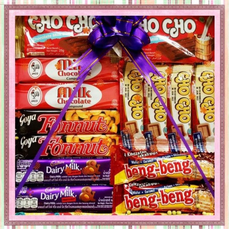 

SALE HAMPERS COKLAT GIFTBOX SET PAKET SPECIAL / KADO ULTAH/ VALENTINE/ WISUDA ku-143