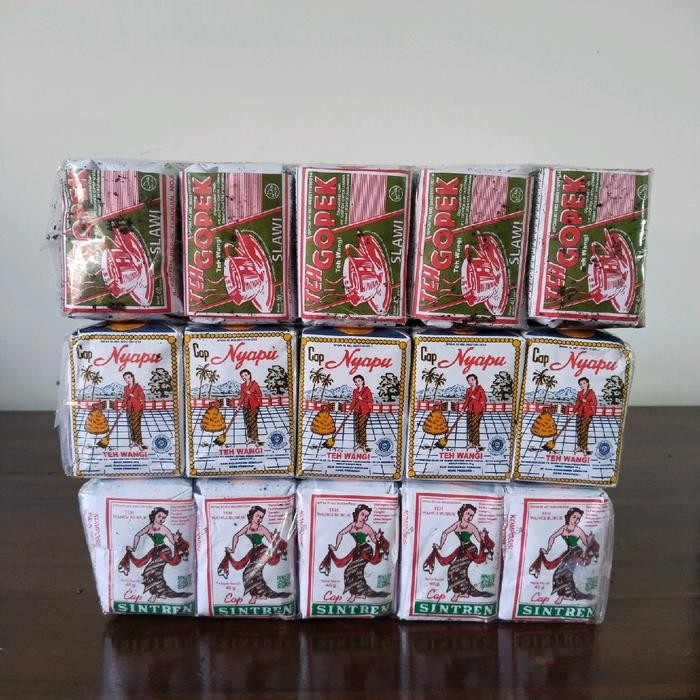 

terbaru !!! paket usaha 3 slop teh wasghitel merk gopek, nyapu, sintren ready