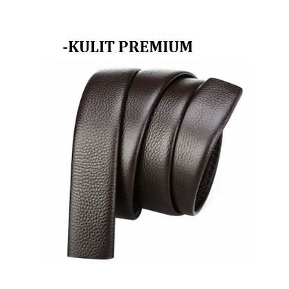 Tali Ikat Pinggang Kulit Asli Bison Denim Original