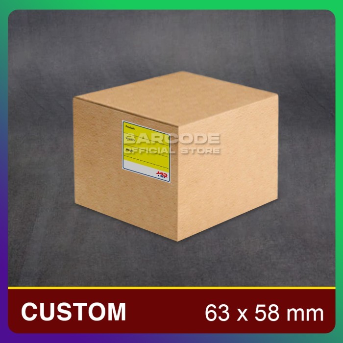 

CETAK LOGO STICKER LABEL SEMICOATED THERMAL YUPO SILVERMATE