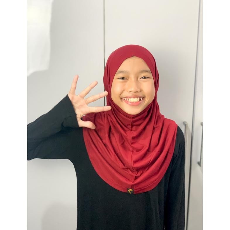 Stok Terbaru Jilbab Mazaya, Bergo  Mazaya, Jibab Anak Katun, Jilbab Kaos Anak, Jilbab Anak Tanpa Pet