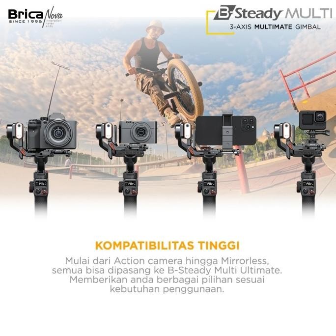 Brica B-Steady Multimate 3-Axis Gimbal Camera DSLR/Brica BSteady PRO Multi Multimate Terlaris
