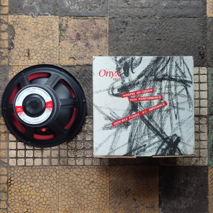 TERLARIS Speaker Komponen 12 in Inch Onyx USA OV 1250 RW Woofer 8 ohm 350 watt