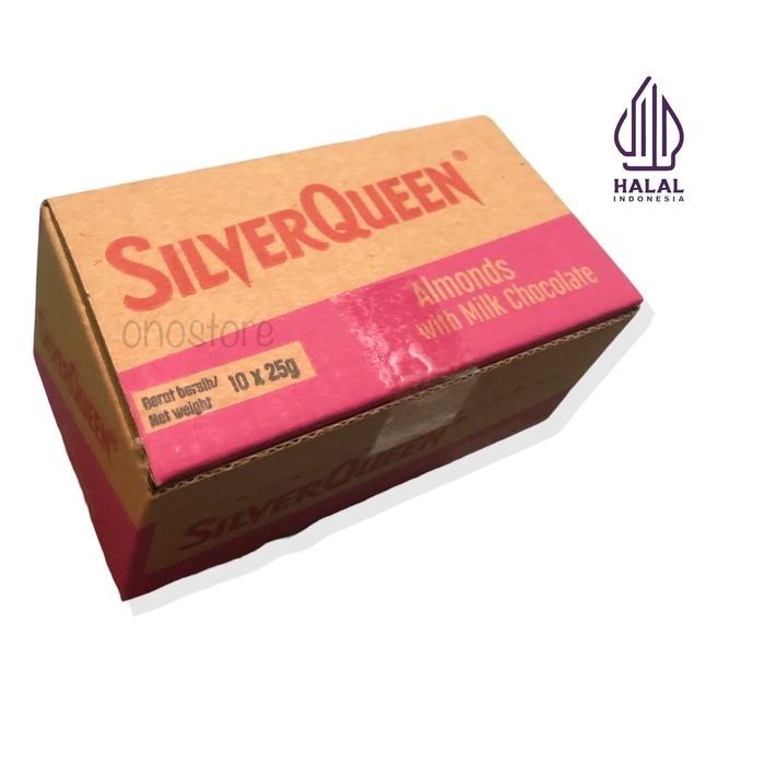 

Produk Viral 1 Box Silverqueen Almond 22 Gram Packing Aman