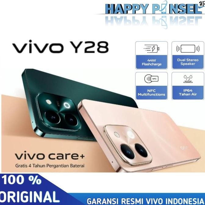 Vivo Y28 Ram 8/256 Gb | Vivo Y 28 Ram 8/128 Gb | Vivo Y28 Ram 6/128 Garansi Resmi Vivo Indonesia Ori