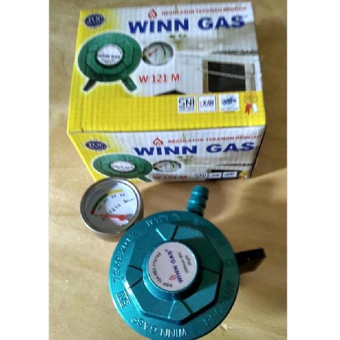 regulator winn gas w 121 manometer untuk tabung bright dan lpg stok terbatas