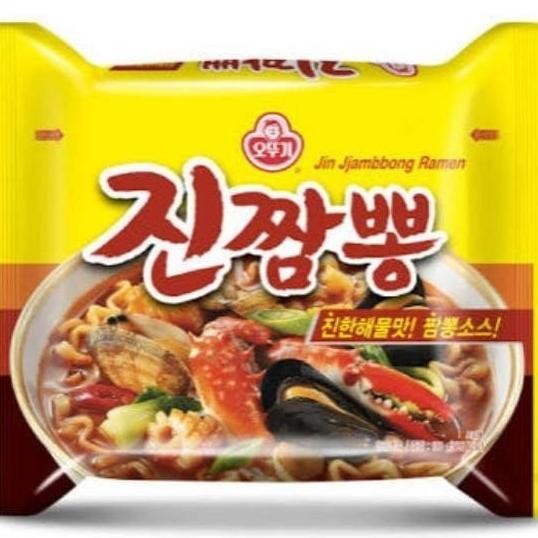 

Ottogi Jin Jjambong Ramyeon Hot Picy Noodle E Uah Orea130Gr