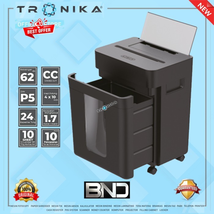 

MESIN PENGHANCUR KERTAS BND PS 873 (AUTOFEED CROSS CUT) ORIGINAL GARANSI RESMI