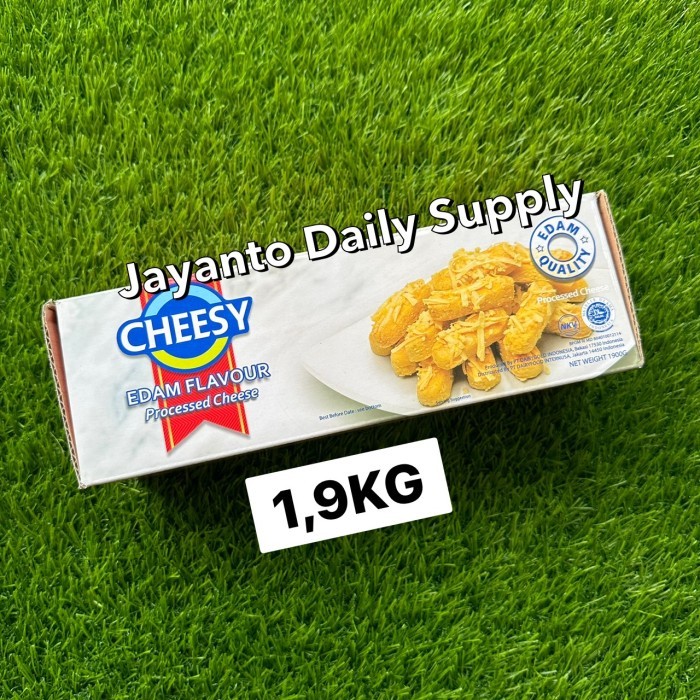 

Cheesy Keju Edam 2Kg / Keju Untuk Kue Kering / Murah, Enak & Halal