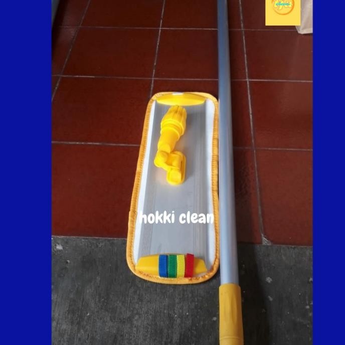 flat mop 40 cm set lobby duster mop Terlaris