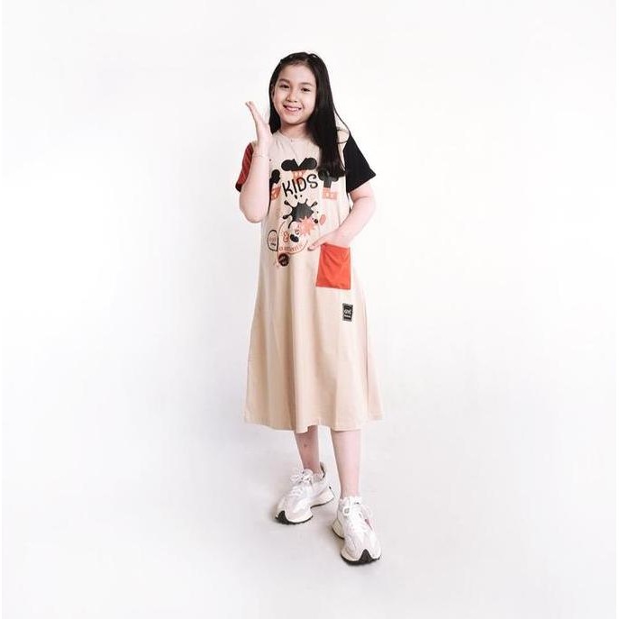 baru gyl kids baju anak perempuan cewek tunik drees daster keren katun combed 20s kekinian lucu home