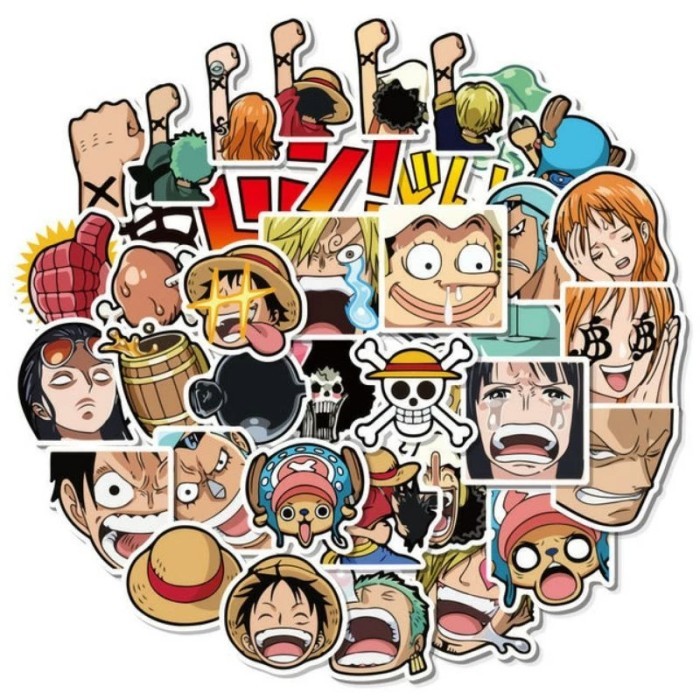 GRATIS ONGKIR Stiker Anime One Piece Stiker One Piece Anime High Quality, Stiker Aesthetic Stiker