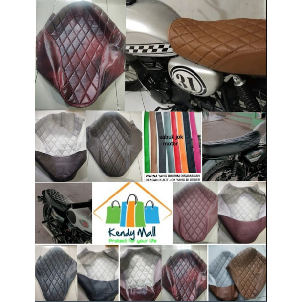 Sarung Jok W 175/ Kulit Jok Kawasaki W175 Model Wajit Ukuran Standart