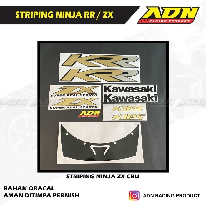 Stiker Striping Kawasaki Ninja Rr Zx Cbu