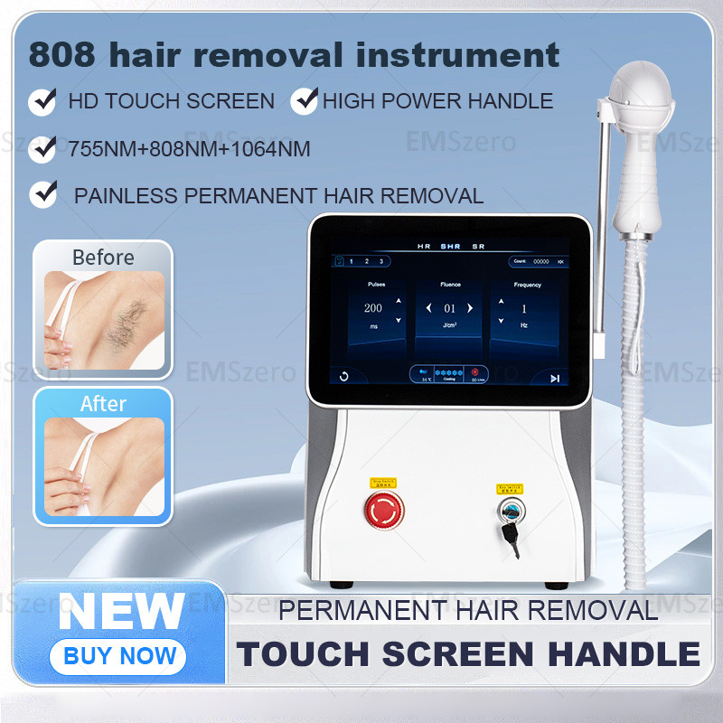 MUSK 2024 High Power Alexandrite laser Epilator Ice Platinum Diode Laser Permanent Hair Remover Ice 