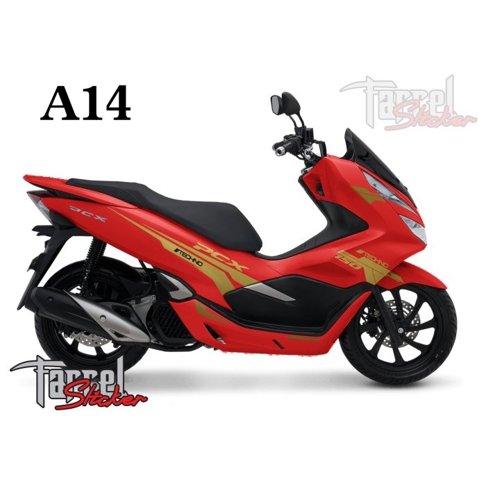 Stiker Pcx Sticker Stripping Pcx Merah A