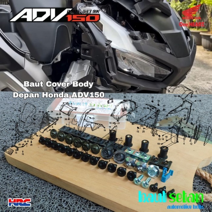 Baut Set Cover Body Tameng Depan Honda Adv150 Original