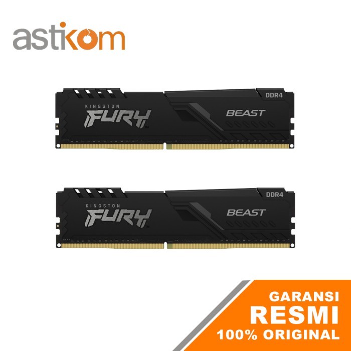 Memory Ram Pc Kingston Fury Beast Black Ddr4 2X8Gb 3200Mhz Cl16
