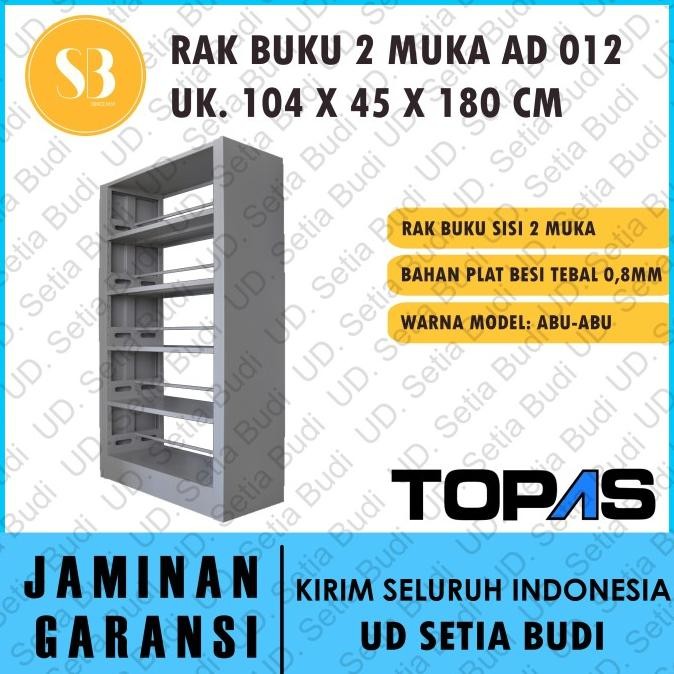 

BEBAS ONGKIR - Rak Buku Besi 2 Muka TOPAS AD 012