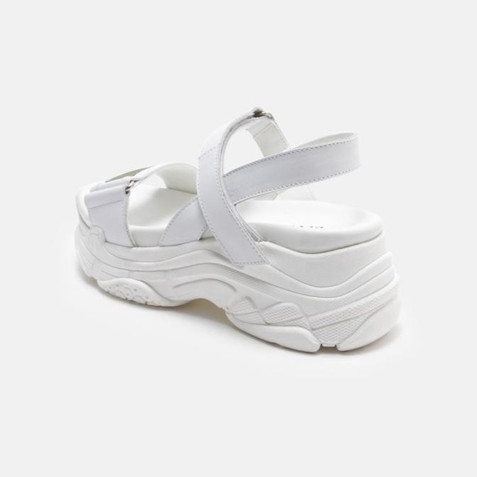 Promo, Buccheri Tiselle Sandal Wedges Wanita White