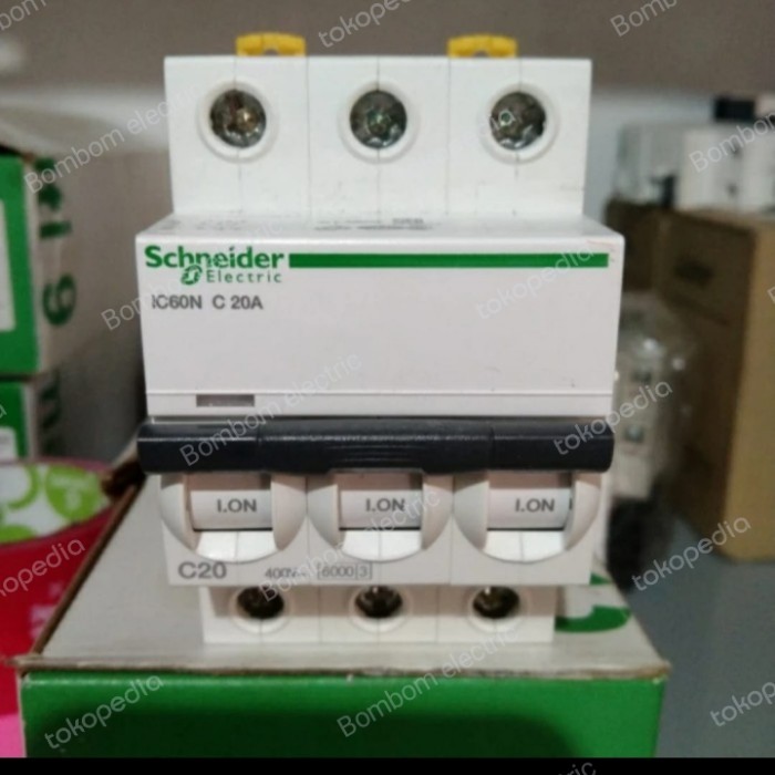 mcb 20a 3p ic60n Schneider