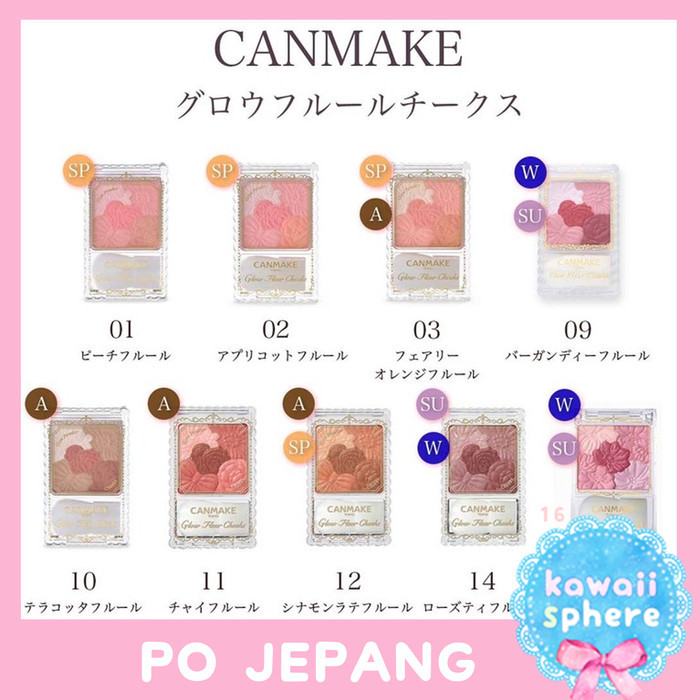 Canmake Glow Fleur Cheek Blush-on Canmake PO Jepang