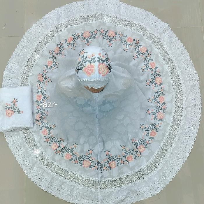 mukena bordir strimin khas bukittinggi padang