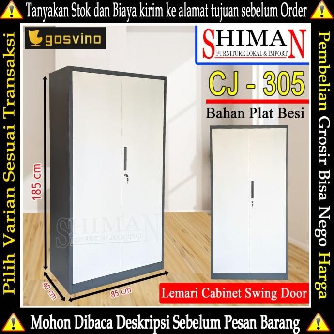 

BEBAS ONGKIR - Lemari Arsip CJ 305 | Lemari Cabinet Swing Door Full Plat