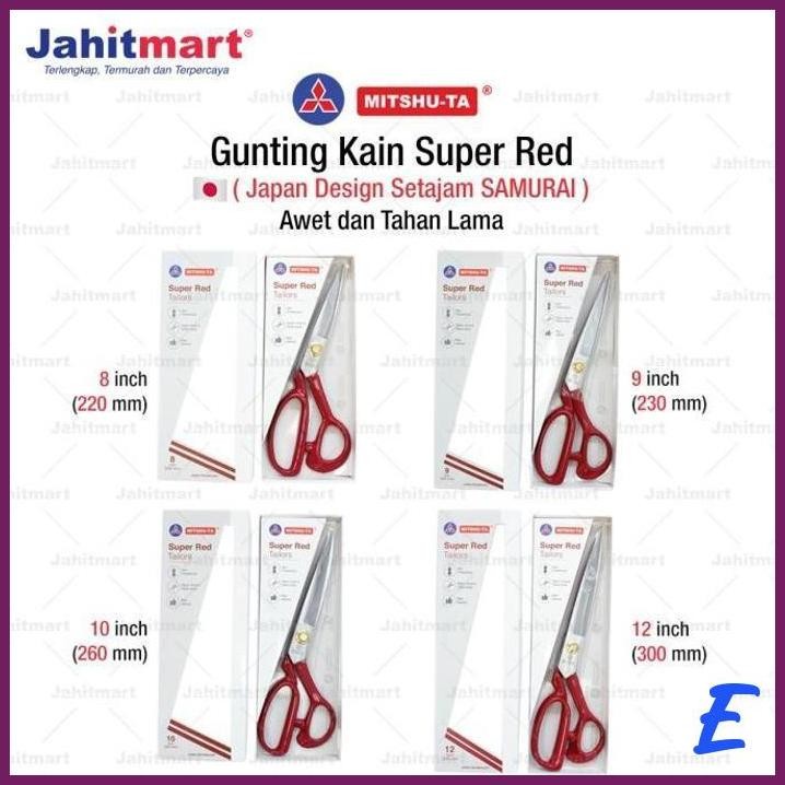 

| JH | GUNTING KAIN SUPER RED MERK MITSHU-TA