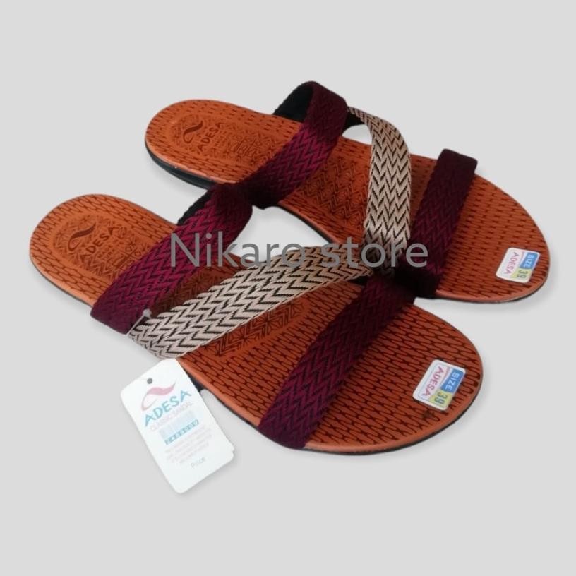VIRAL Sandal Wanita Turki Model Slempang | Sandal Wanita Adesa Terbaru Murah Berkualitas nt-137