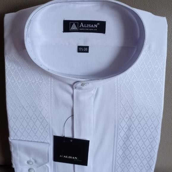 Baju Koko Pria Lengan Panjang Alisan Jumbo