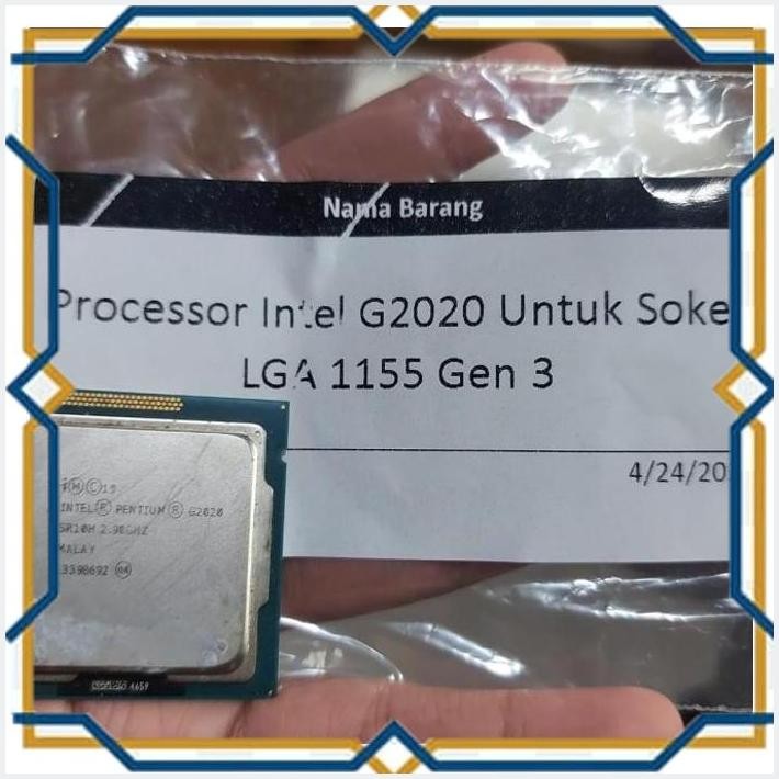 [SAM] PROCESSOR INTEL G2020 UNTUK SOCKET LGA 1155 GEN 3